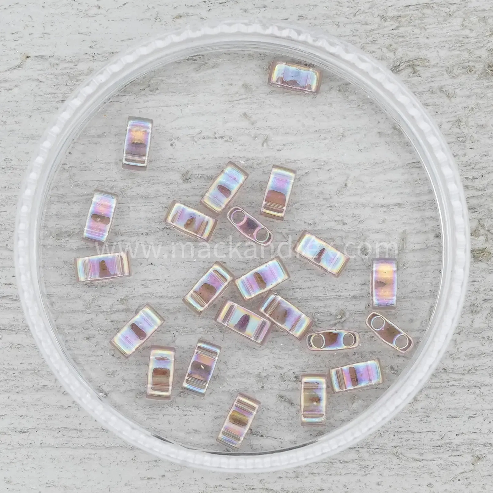 0256 Tila Beads - Amethyst Rainbow