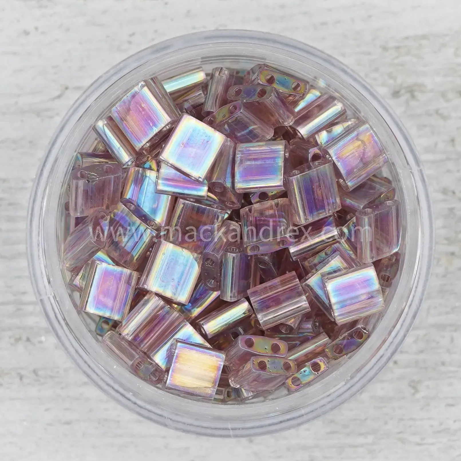 0256 Tila Beads - Amethyst Rainbow