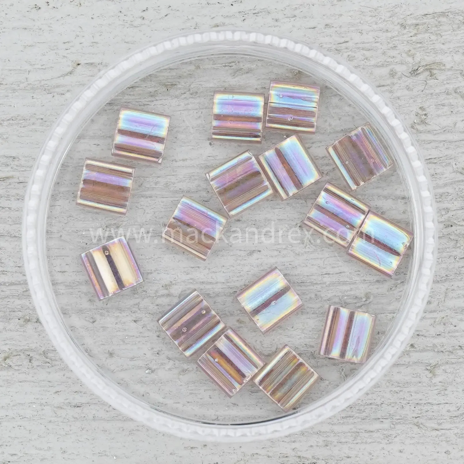 0256 Tila Beads - Amethyst Rainbow