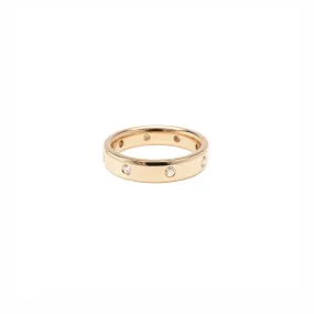 14k Gypsy Set Diamond Ring