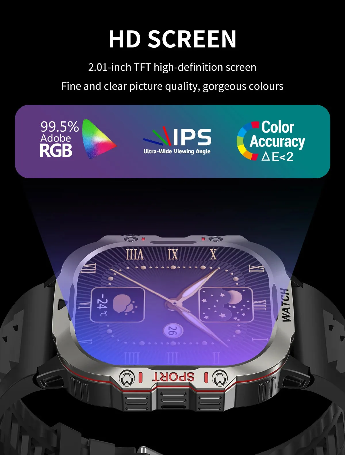 2024 New LED Men's Smart Watch