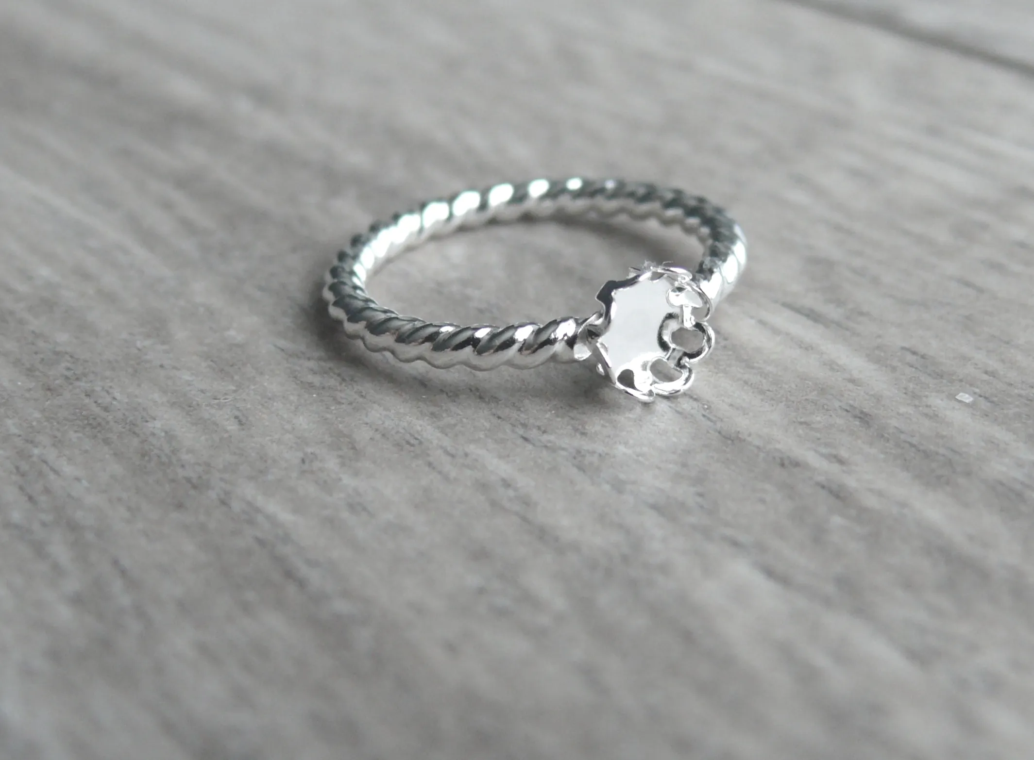 5 mm Ring Blank Filigree Setting Twist Band
