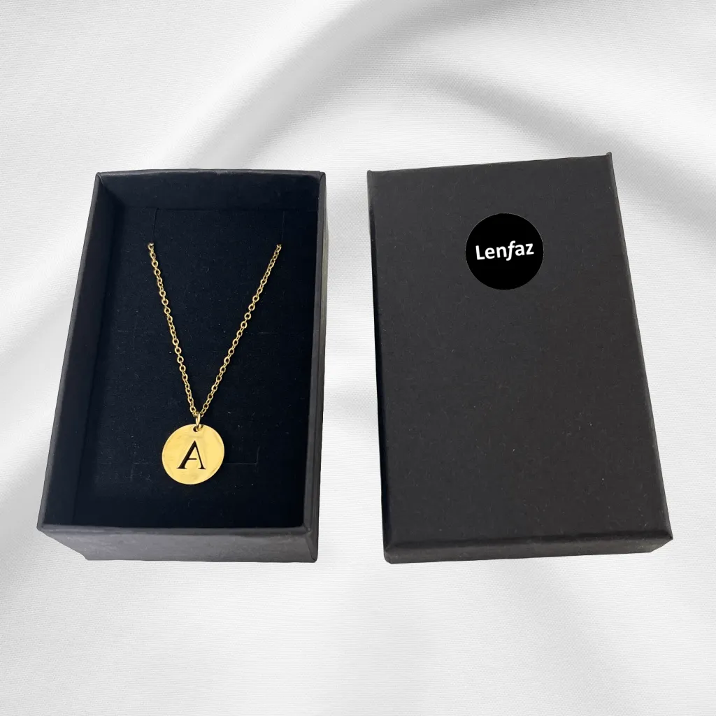Alphabet Necklace Gold Plated - Letter X