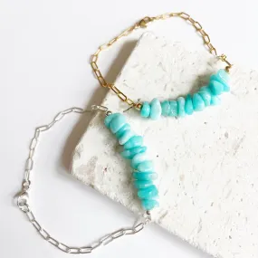 Amazonite chain bracelet