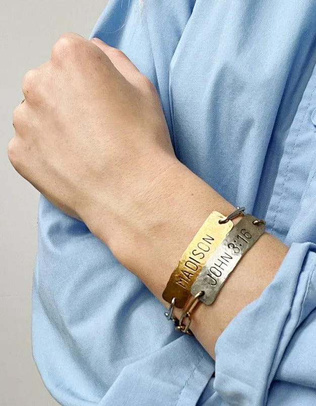 Anna Custom Stamped Bracelet