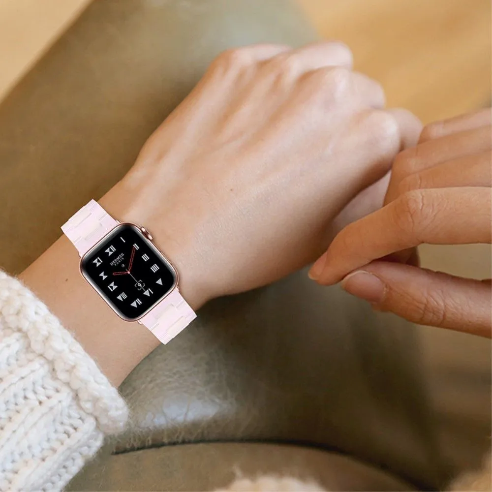 Apple Watch (41mm) 3 bead resin watch strap - Pink