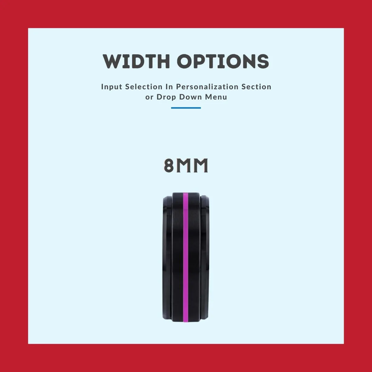 ARMIDALE | Snake Wood, Black Tungsten Ring, Purple Groove, Stepped Edge