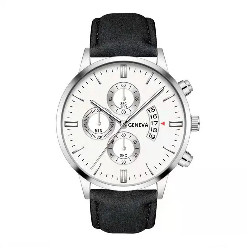 Belt Quartz Watch Fashion Calendar Men 'S Watch Business Watch Men