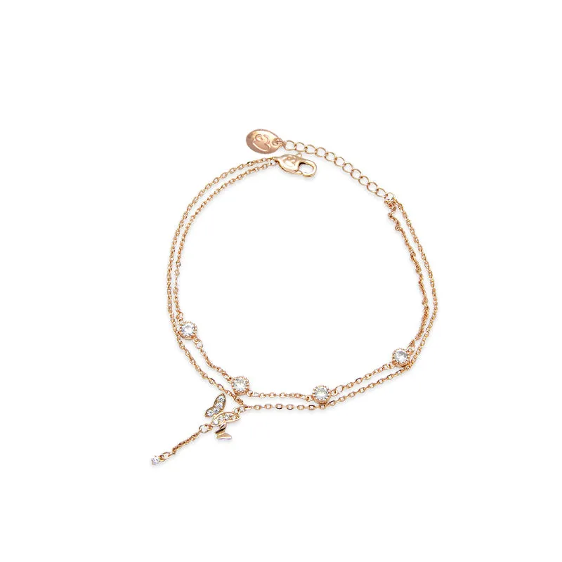 Butterfly Cubic Zirconia  Bracelet