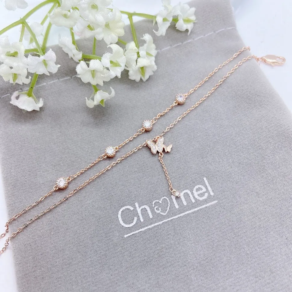 Butterfly Cubic Zirconia  Bracelet