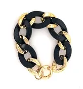 Coated Gold Link Chain Bracelet