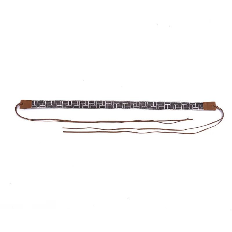 Crystal Adjustable Leather Hat Bands