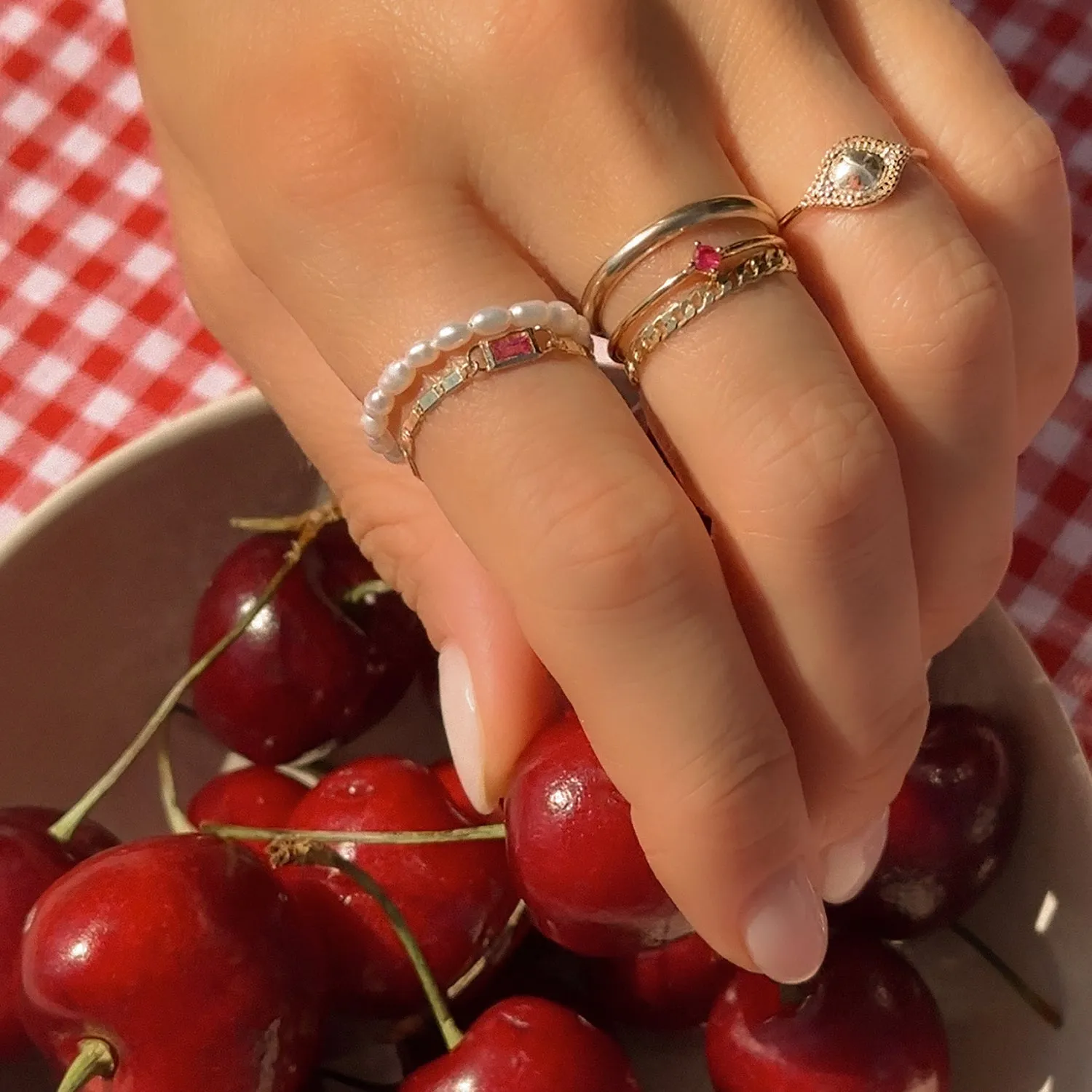 Cubano Chain Ring | Solid 14k Gold