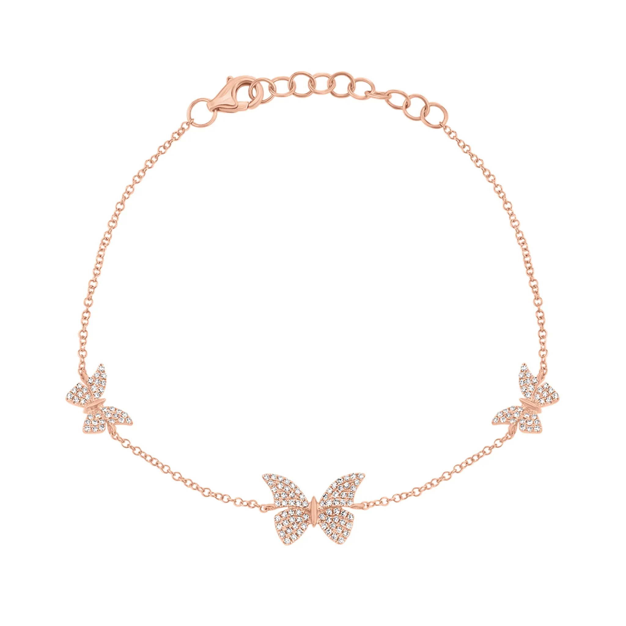 Diamond Butterflies Fashion Bracelet