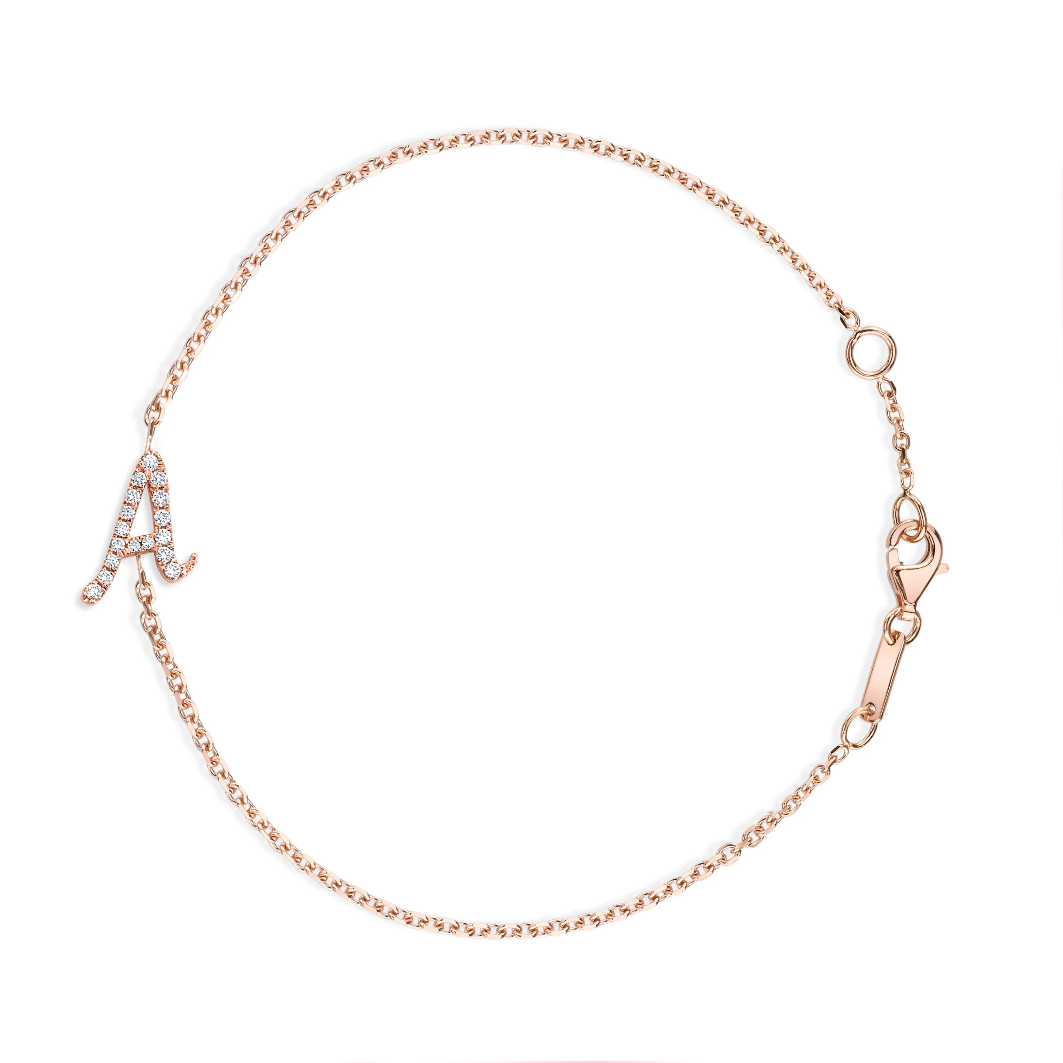DIAMOND INITIAL BRACELET