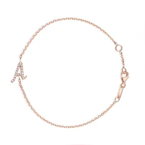 DIAMOND INITIAL BRACELET