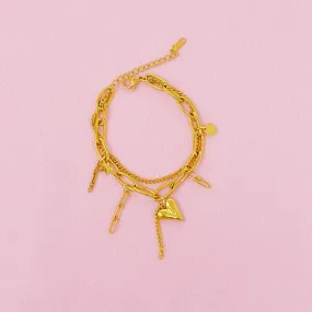 Doubled Fun Charm Bracelet