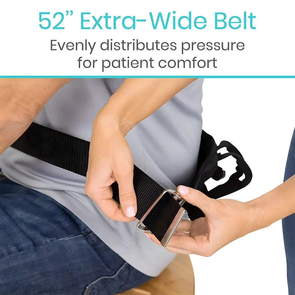 Gait Belt with Handles Senior Patient Transfer Belt for Elderly Nursing Safety Patient Assist Quick Release Metal Buckle