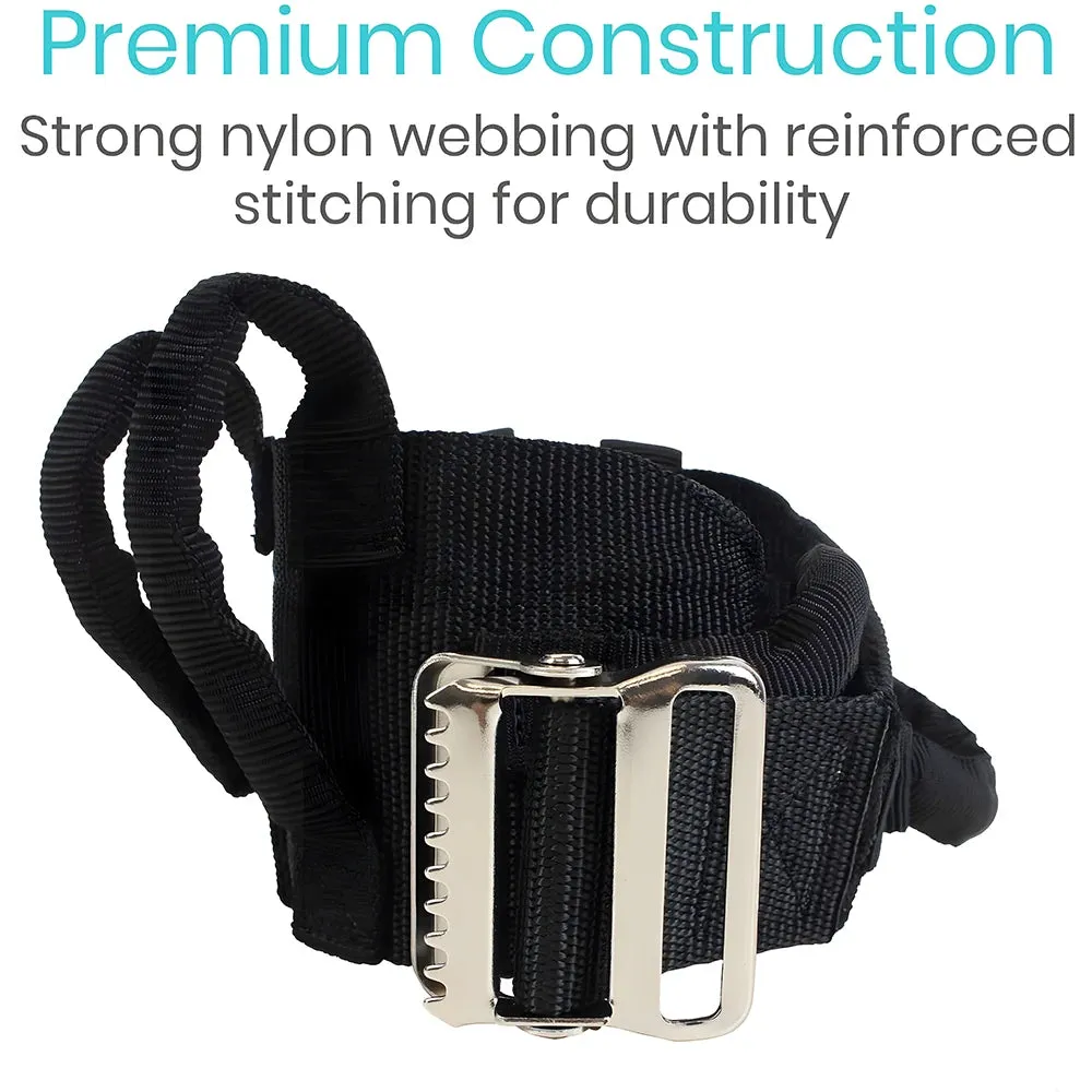 Gait Belt with Handles Senior Patient Transfer Belt for Elderly Nursing Safety Patient Assist Quick Release Metal Buckle