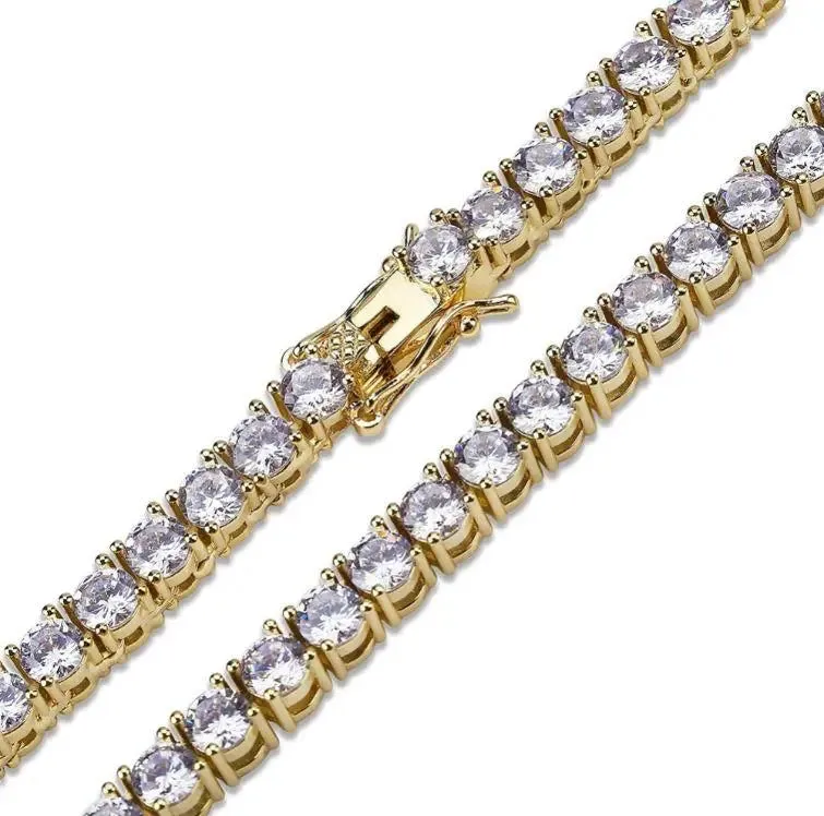 Glamorous 3MM 925 Sterling Silver Tennis Choker