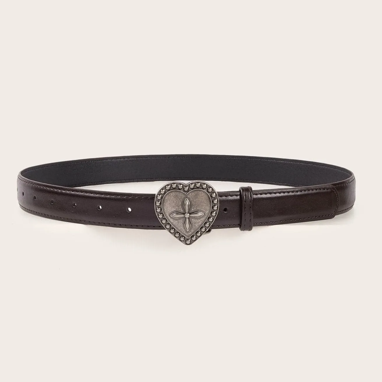 Heart PU leather adjustable belt