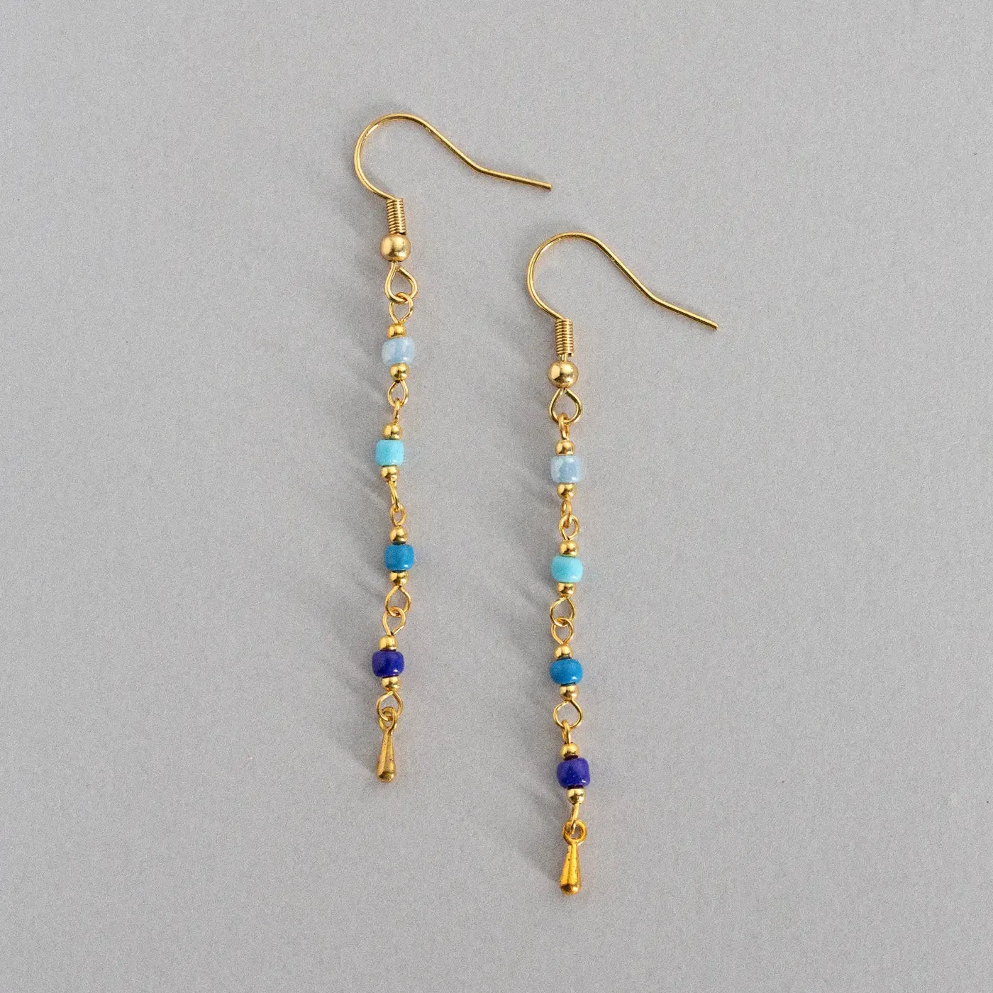 Jasper - Bead Earrings Stainless Steel