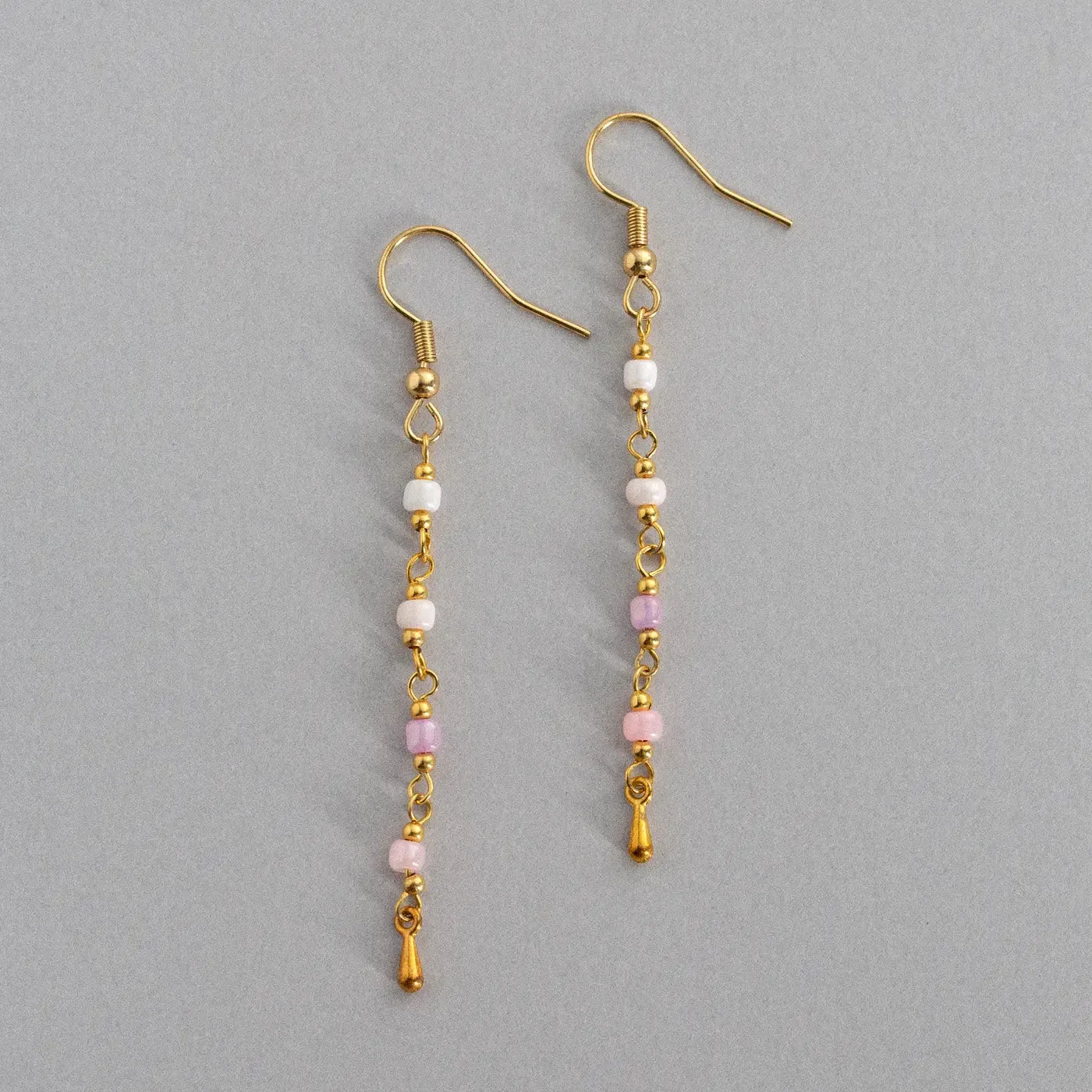 Jasper - Bead Earrings Stainless Steel