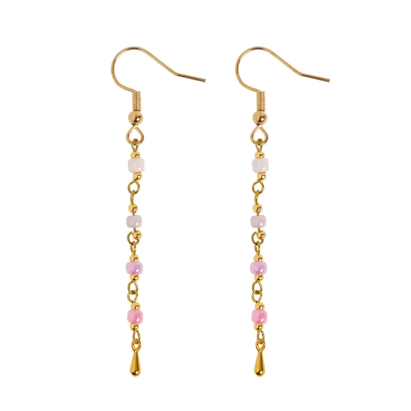 Jasper - Bead Earrings Stainless Steel