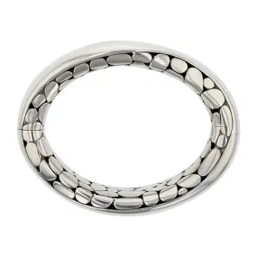 John Hardy Sterling Silver Palu Hinged Bangle
