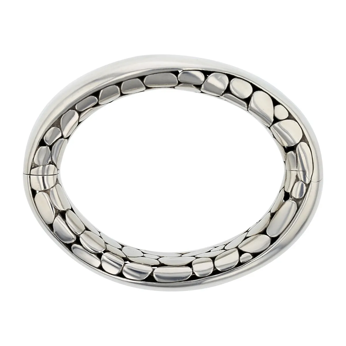 John Hardy Sterling Silver Palu Hinged Bangle