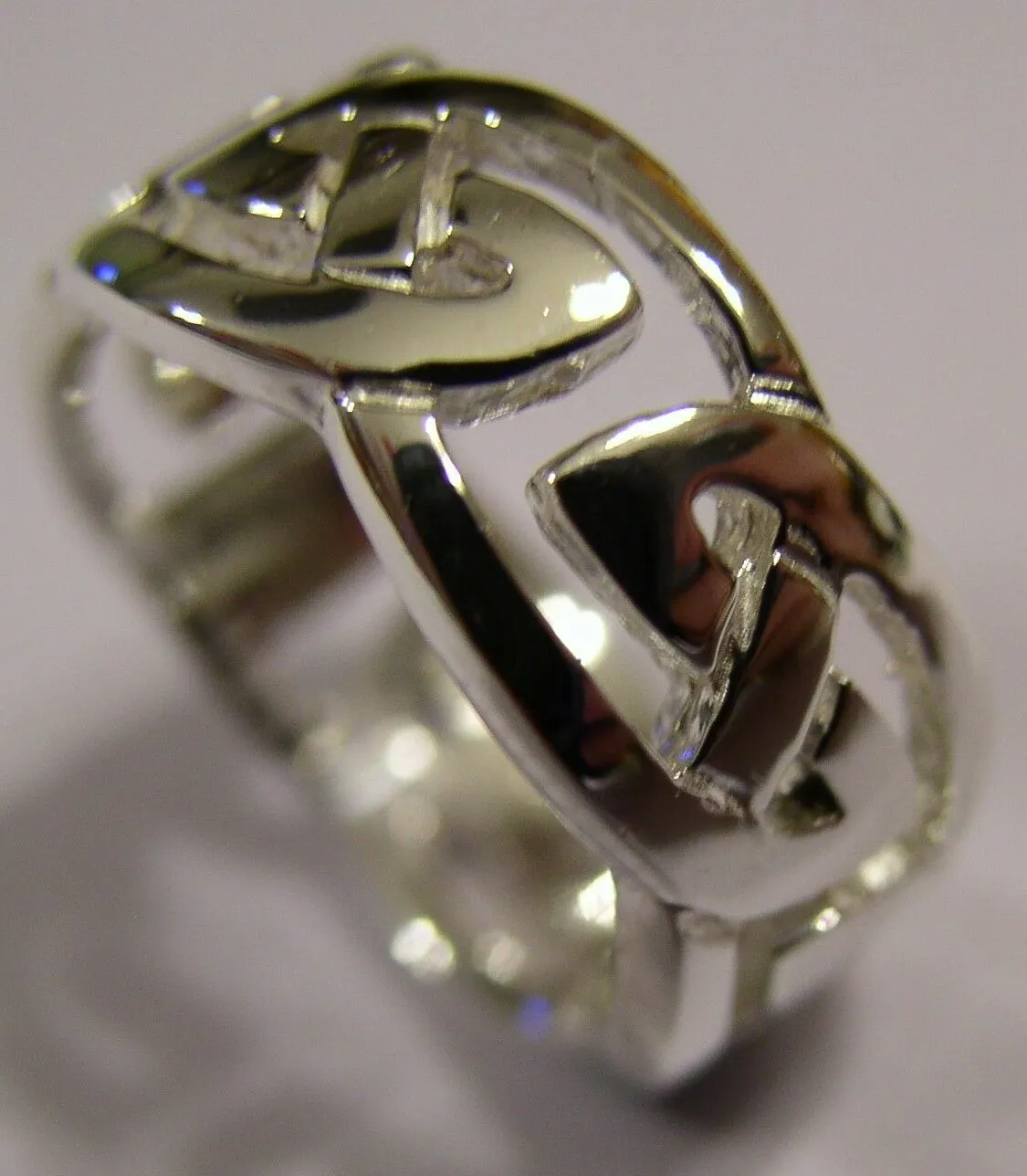 Kaedesigns GenuineSolid New Sterling Silver 925 Large Celtic Ring