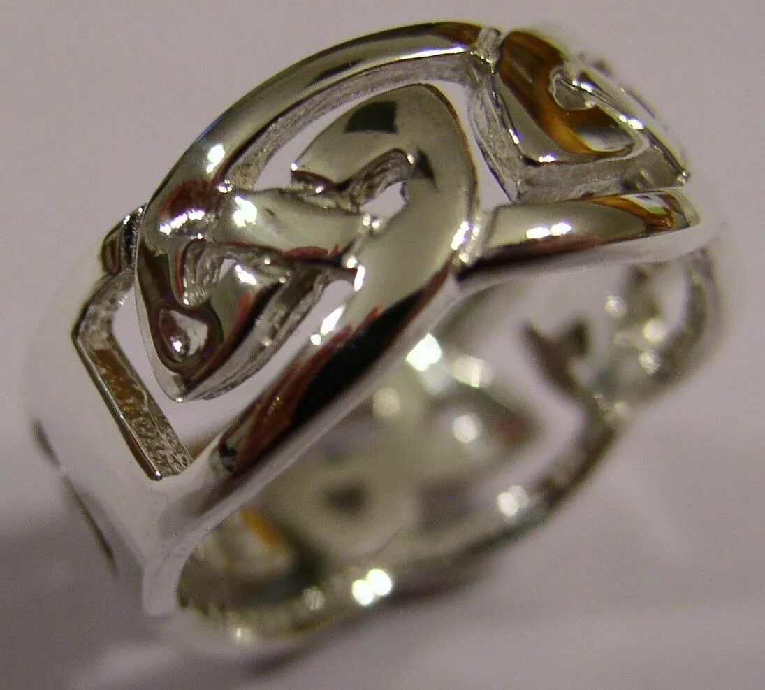 Kaedesigns GenuineSolid New Sterling Silver 925 Large Celtic Ring