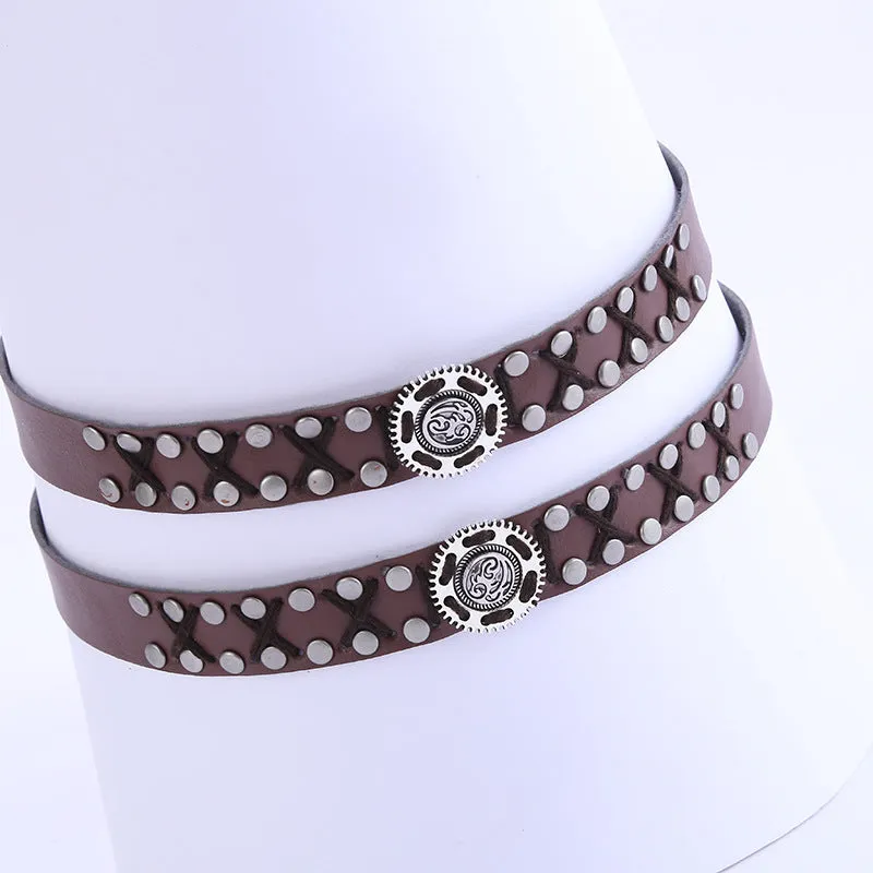 Leather Cowboy Hat Band