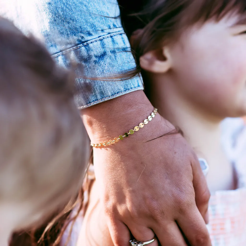 Luna Disc Chain Bracelet