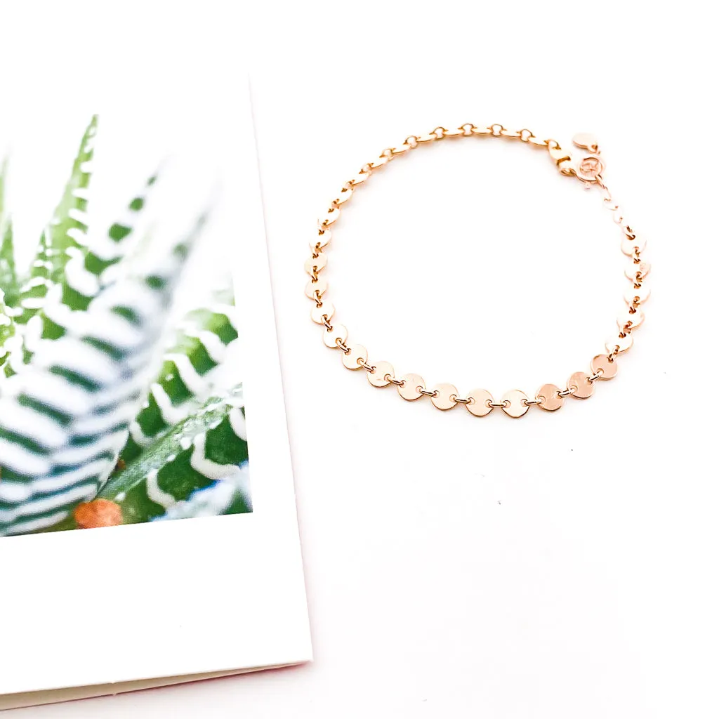 Luna Disc Chain Bracelet
