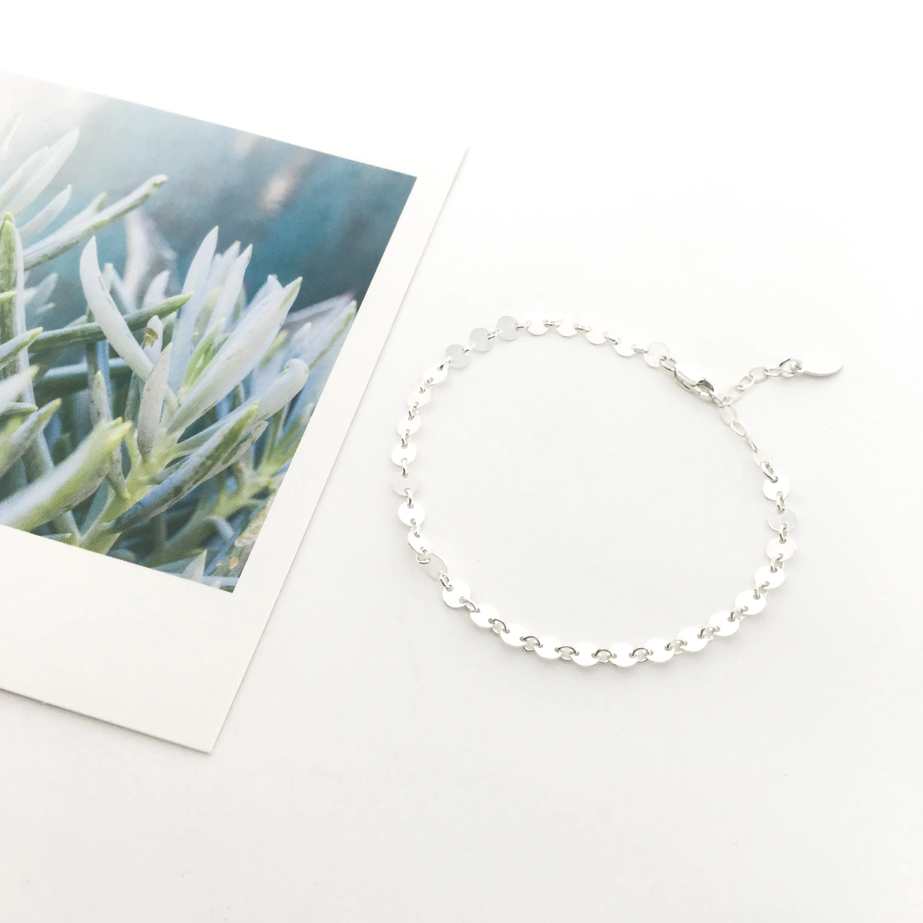 Luna Disc Chain Bracelet