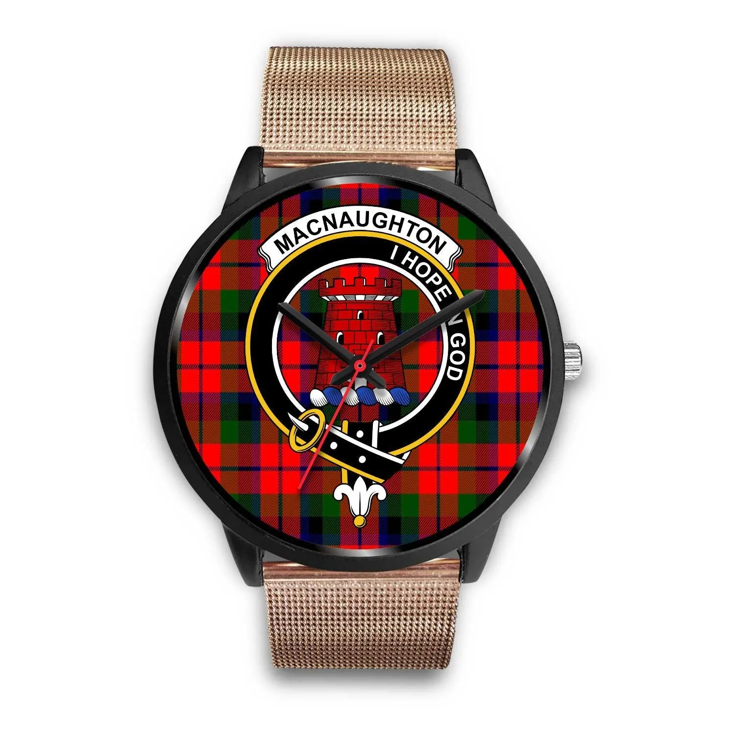 MacNaughton Modern Clan Badge Tartan Black Watch