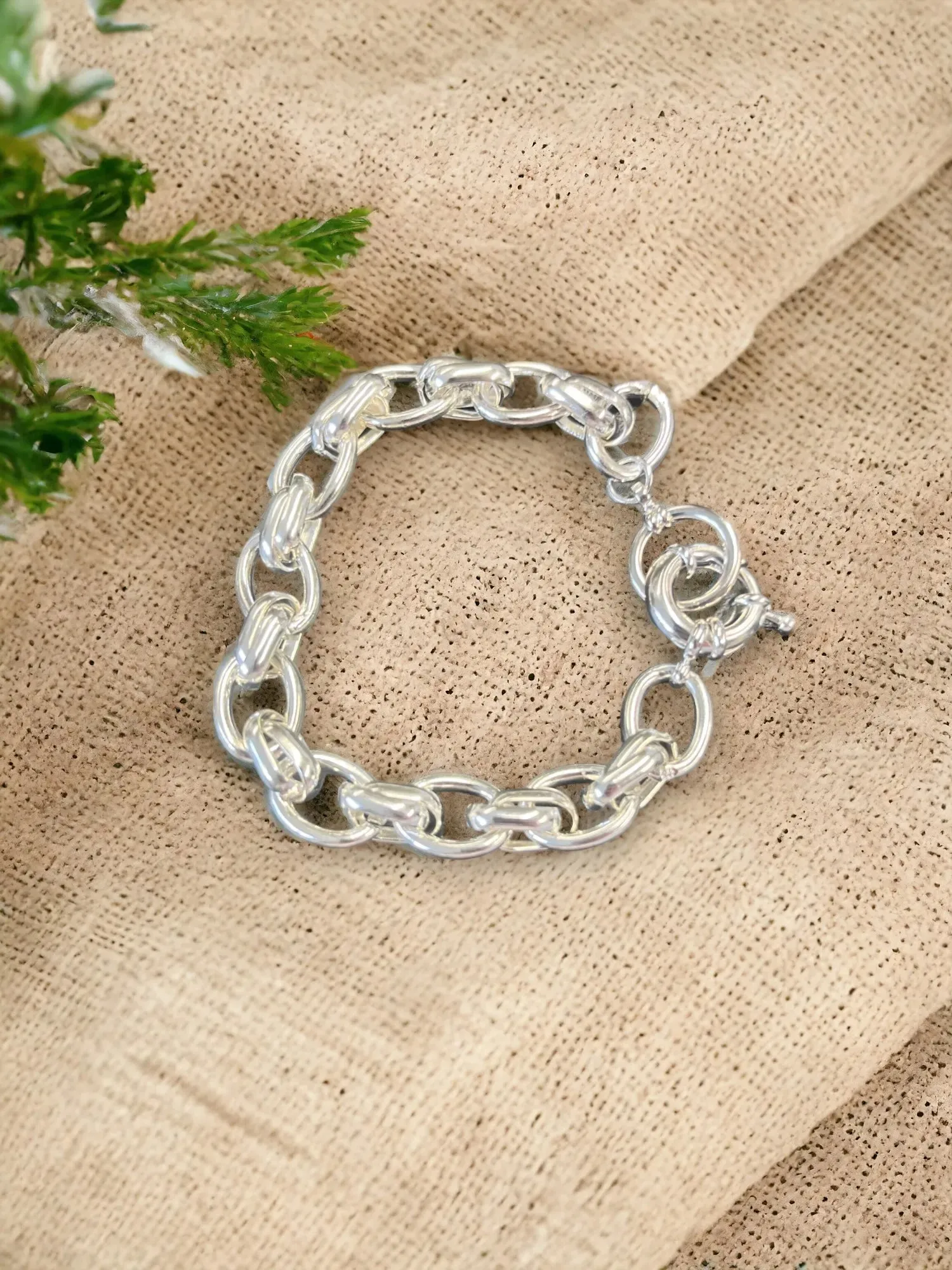 Multi Link Chain Bracelet - Silver