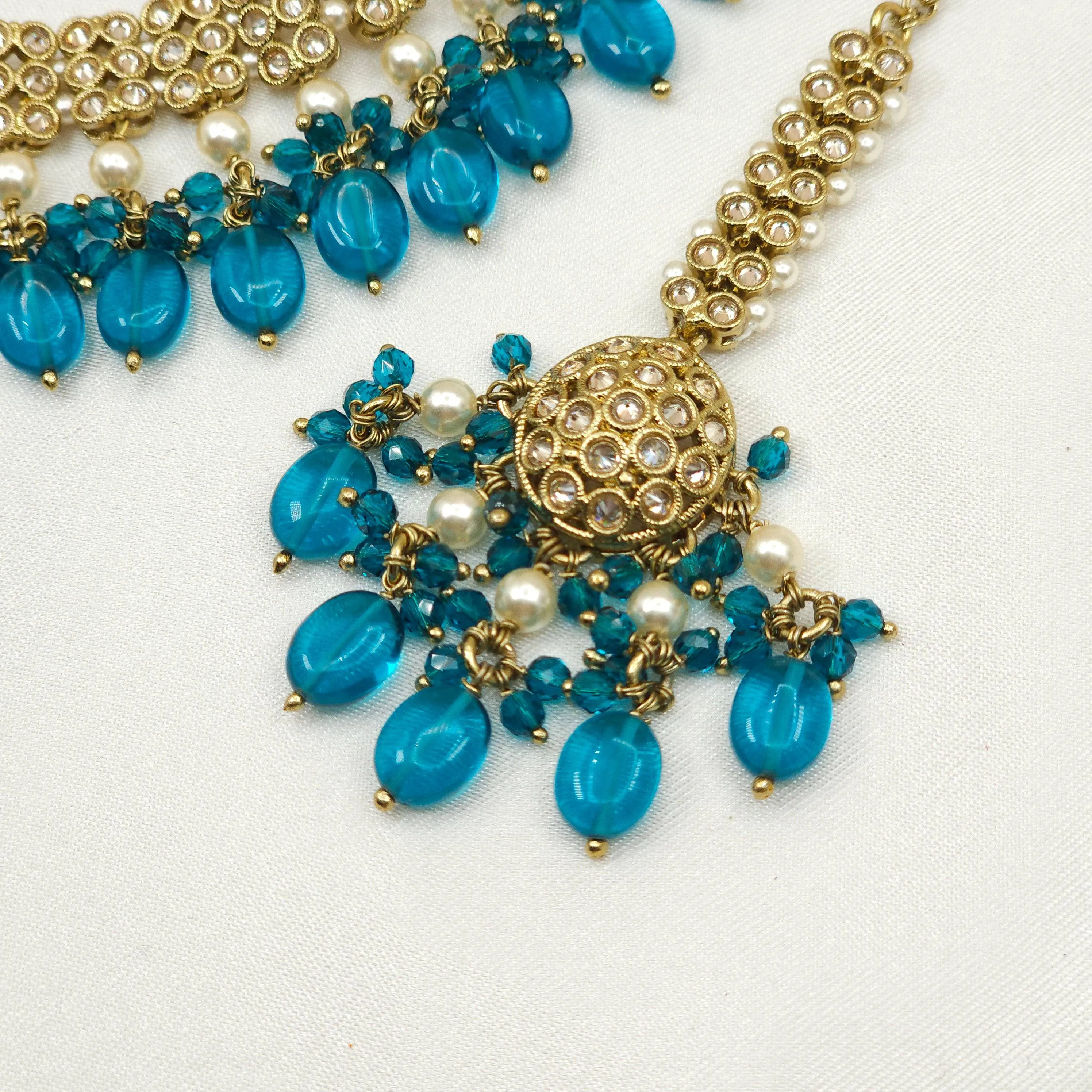 Noor Choker Necklace Set - In 4 Colours