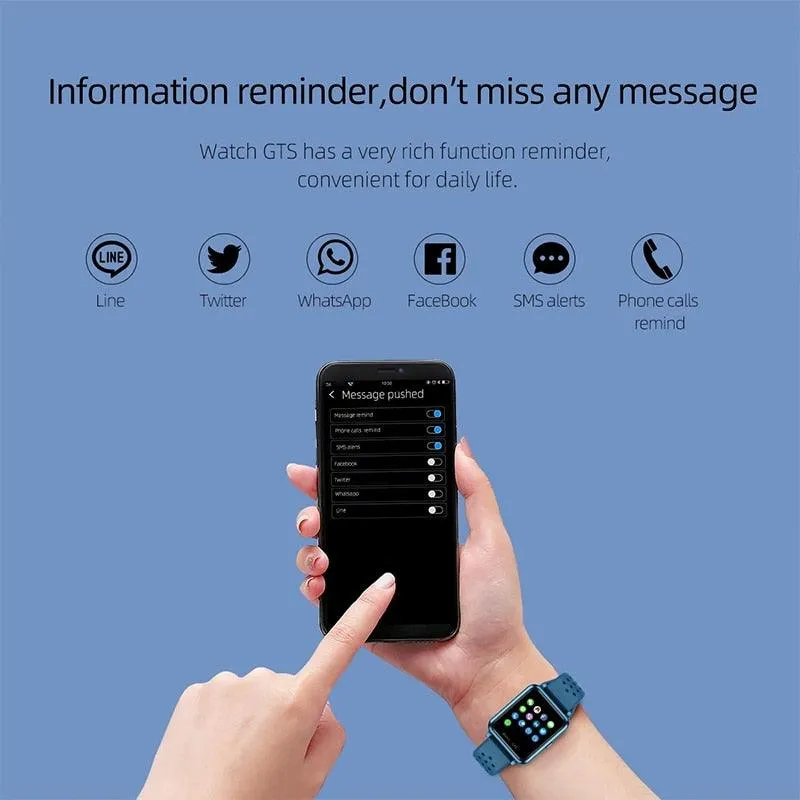 P8 1.4 inch Smart Watch Wristband Men Touch Fitness Tracker Blood Pressure Sleep Heart Rate Monitor Clock Women Smart Bracelet