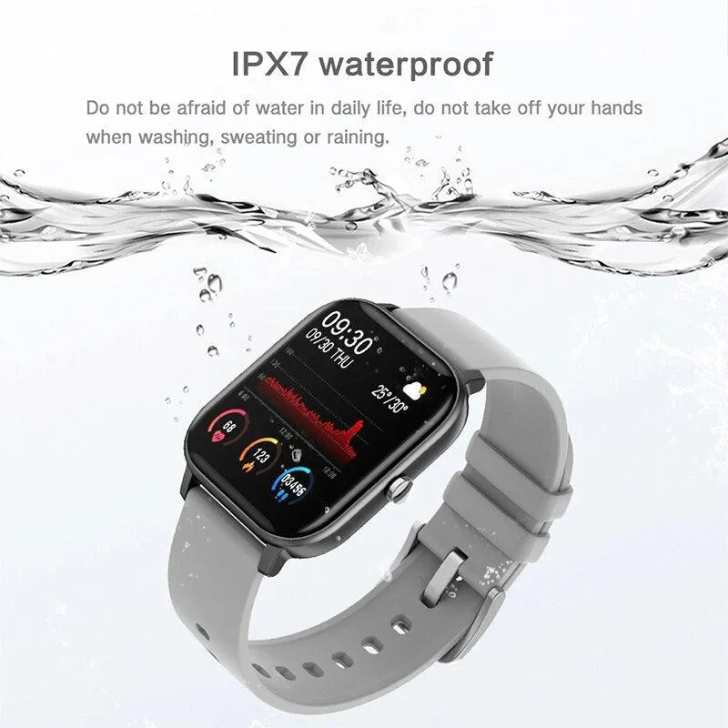 P8 1.4 inch Smart Watch Wristband Men Touch Fitness Tracker Blood Pressure Sleep Heart Rate Monitor Clock Women Smart Bracelet