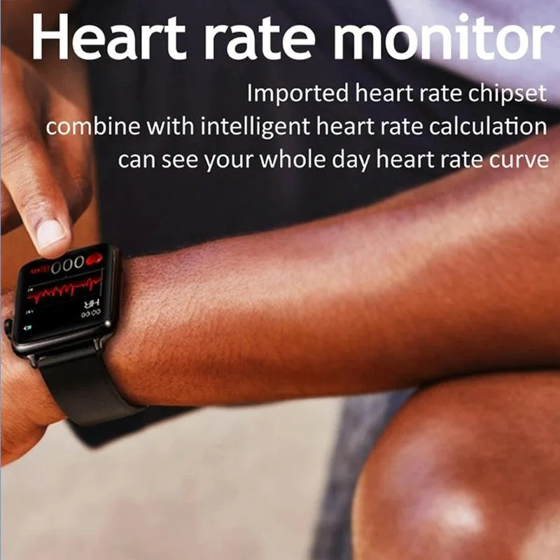 P8 1.4 inch Smart Watch Wristband Men Touch Fitness Tracker Blood Pressure Sleep Heart Rate Monitor Clock Women Smart Bracelet