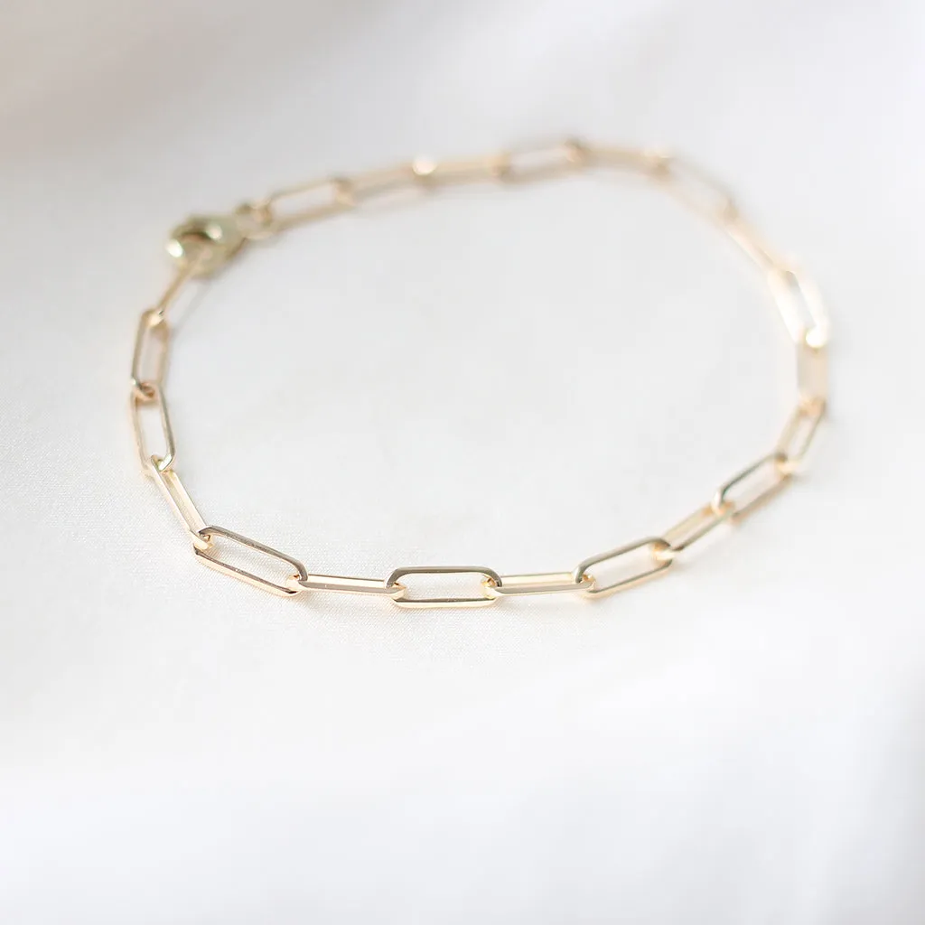 Paper Clip Chain Bracelet