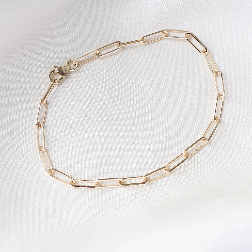 Paper Clip Chain Bracelet