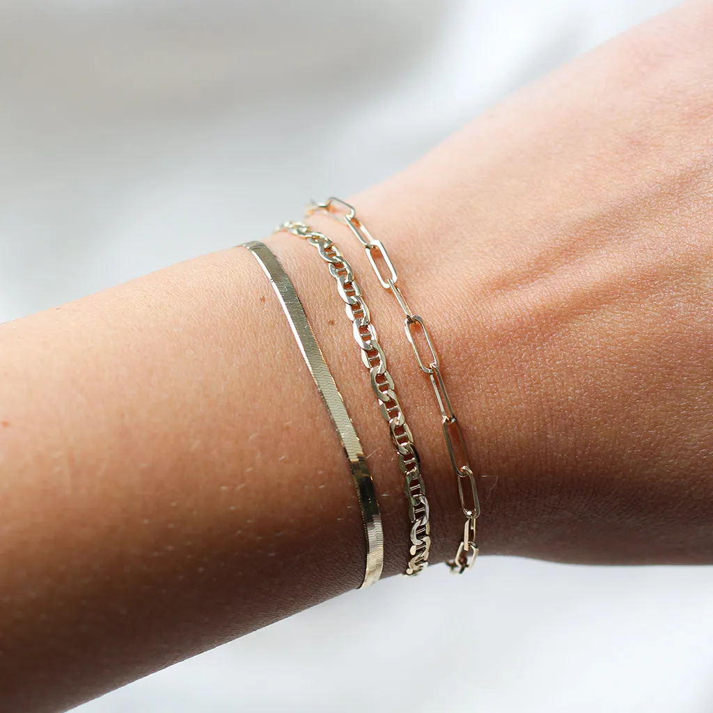 Paper Clip Chain Bracelet