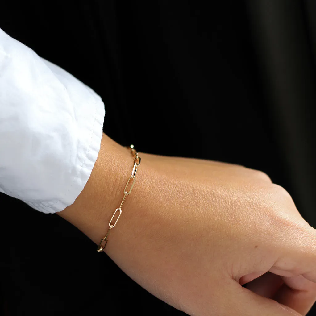 Paper Clip Chain Bracelet