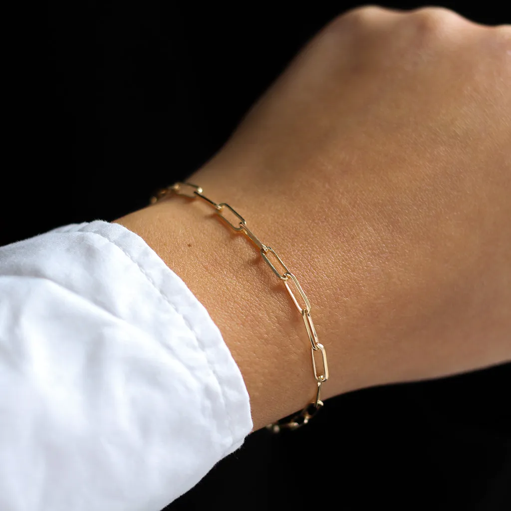 Paper Clip Chain Bracelet