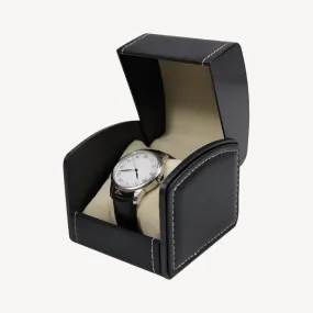 Pu Leather Watch Case Display Holder Organizer