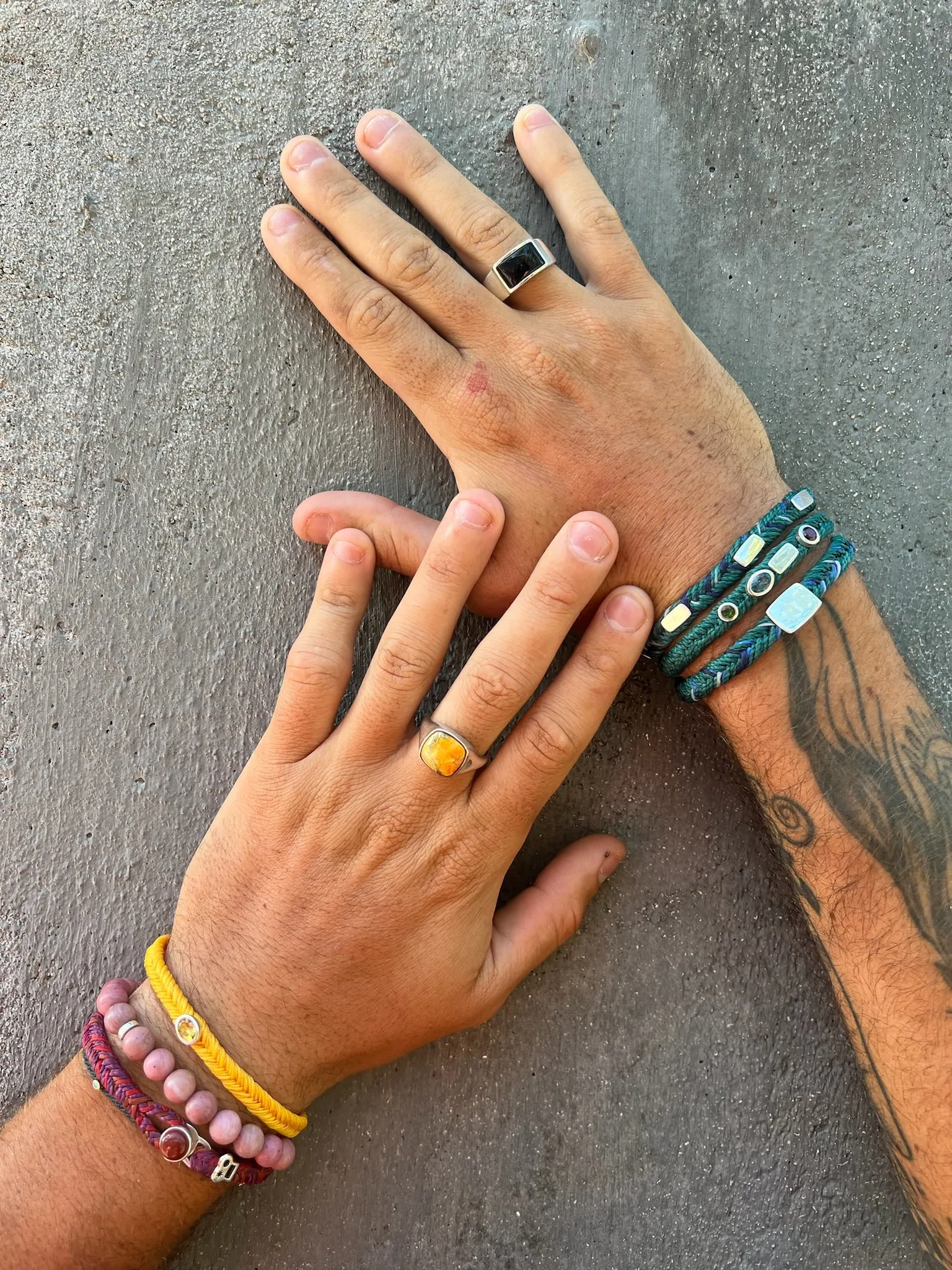 Rockaway Bracelet in Matte Rhodonite