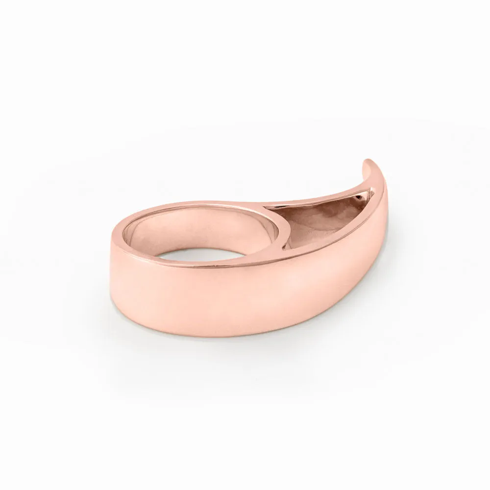 Rose Gold Tsunami Ring